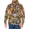 RDC KING EMOJI Men's Long Sleeve Fleece Hoodie (H55)