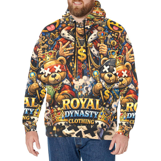 RDC KING EMOJI Men's Long Sleeve Fleece Hoodie (H55)
