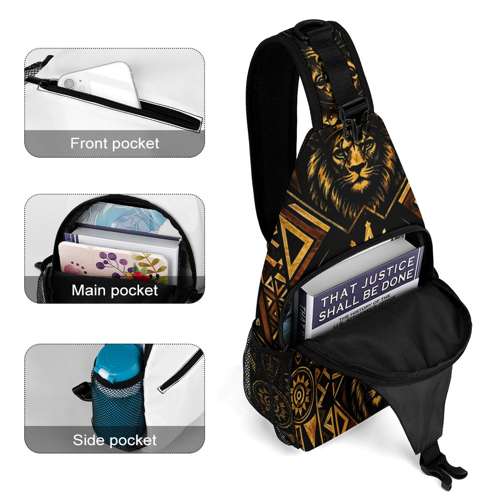 KGOSI MONEY BAG V2 All-over print zippered sling bag
