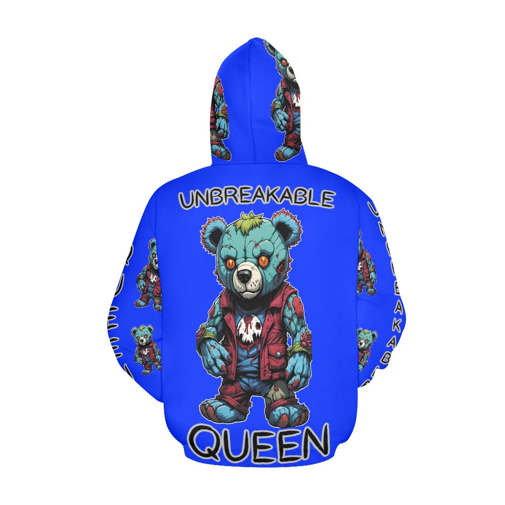 UNBREAKABLE QUEEN Women's All Over Print Hoodie (Model H13)