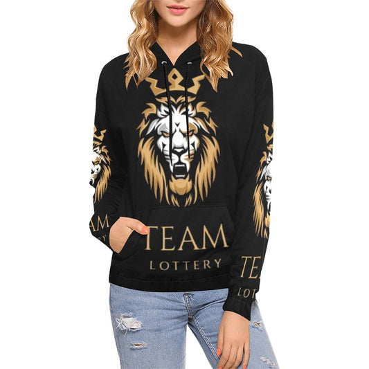 TEAM LOTTERY LION QUEEN Women's All Over Print Hoodie (Model H13)