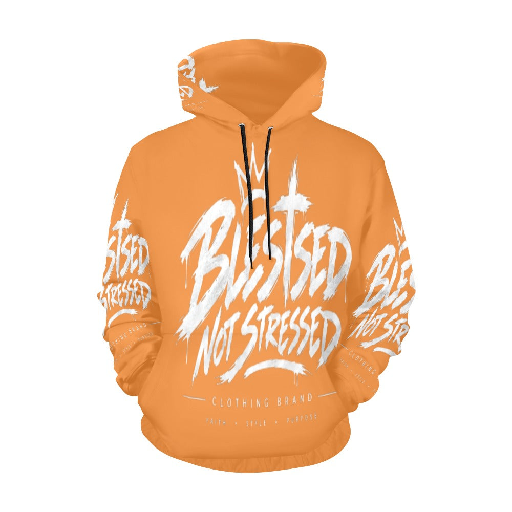 Blessed Not Stressed Women's Graphic Drawstring Hoodie