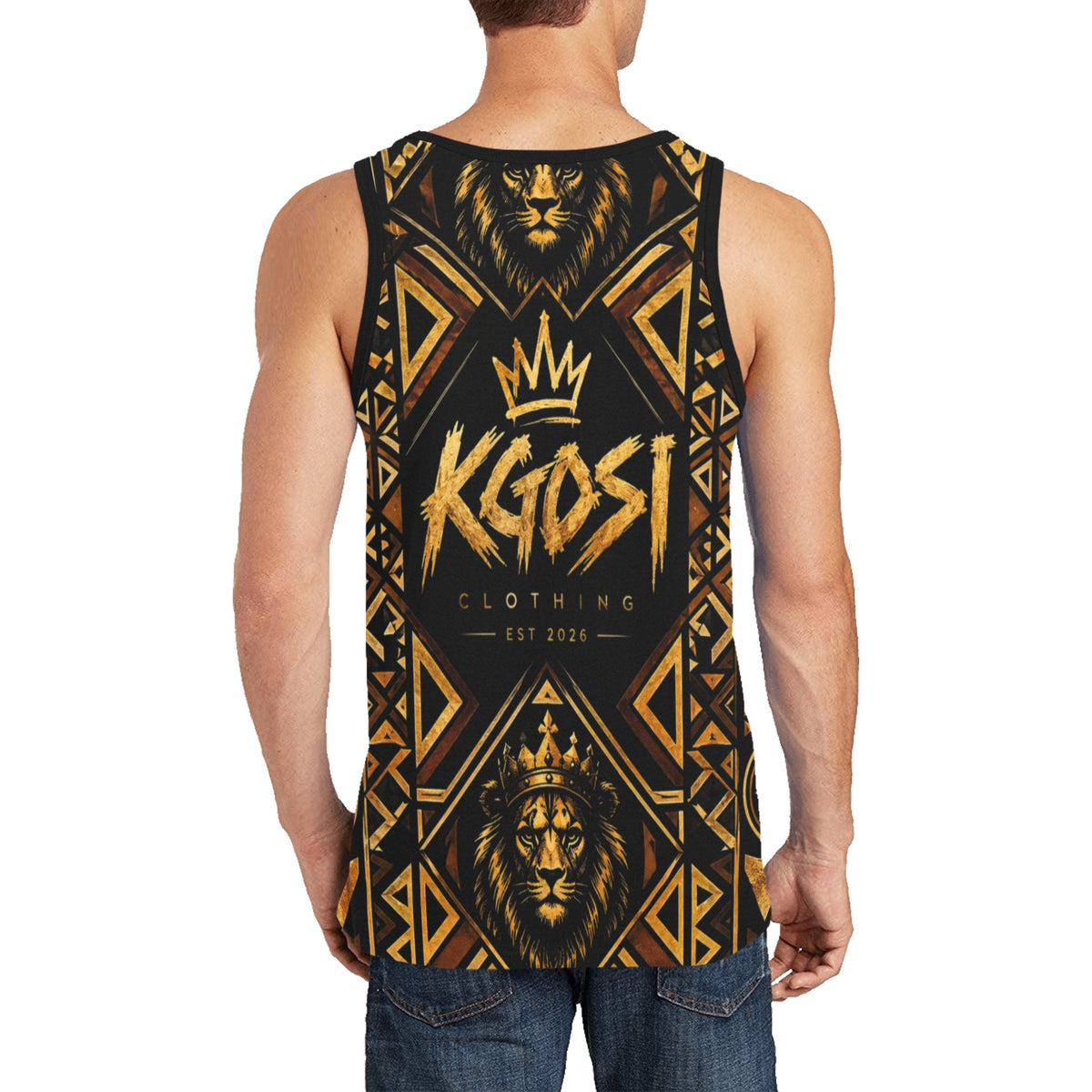 KGOSI Men's All Over Print Tank Top (Model T57)