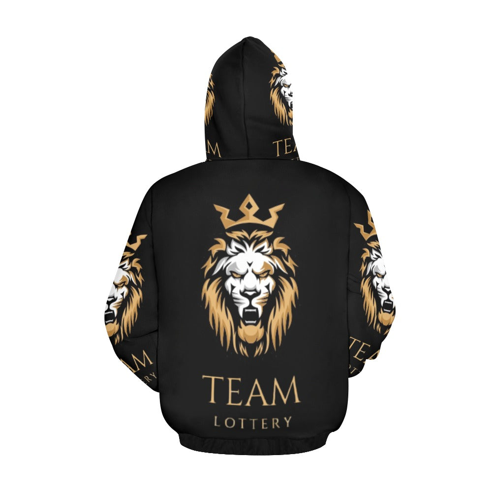 TEAM LOTTERY LION QUEEN Women's All Over Print Hoodie (Model H13)