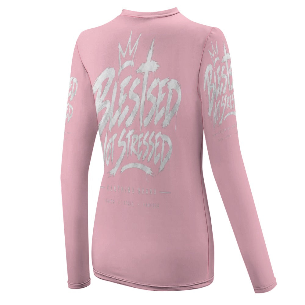 Blessed Not Stressed Women's Lightweight Long Sleeve T-Shirt