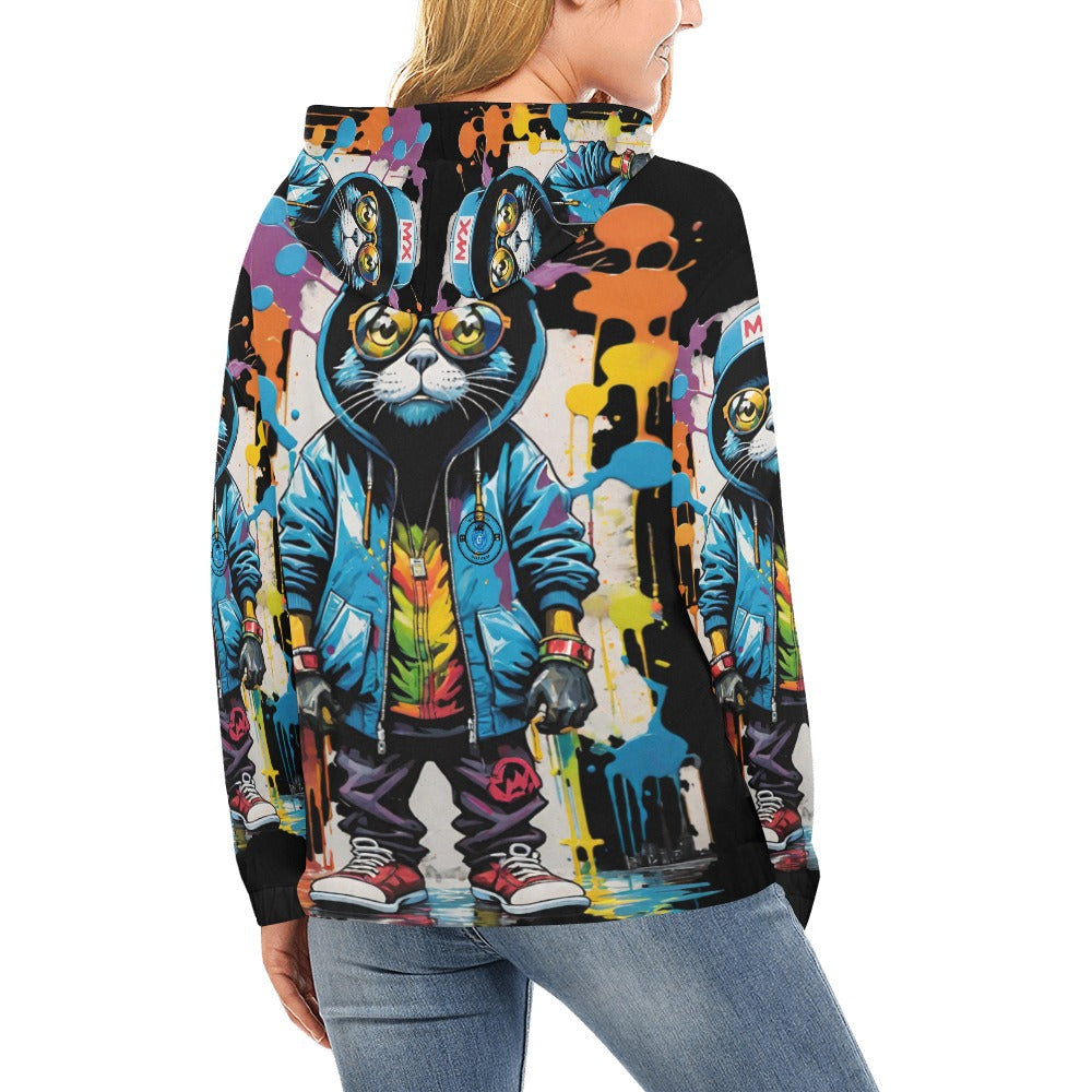 TEAM LOTTERY Women's All Over Print Hoodie (Model H13)