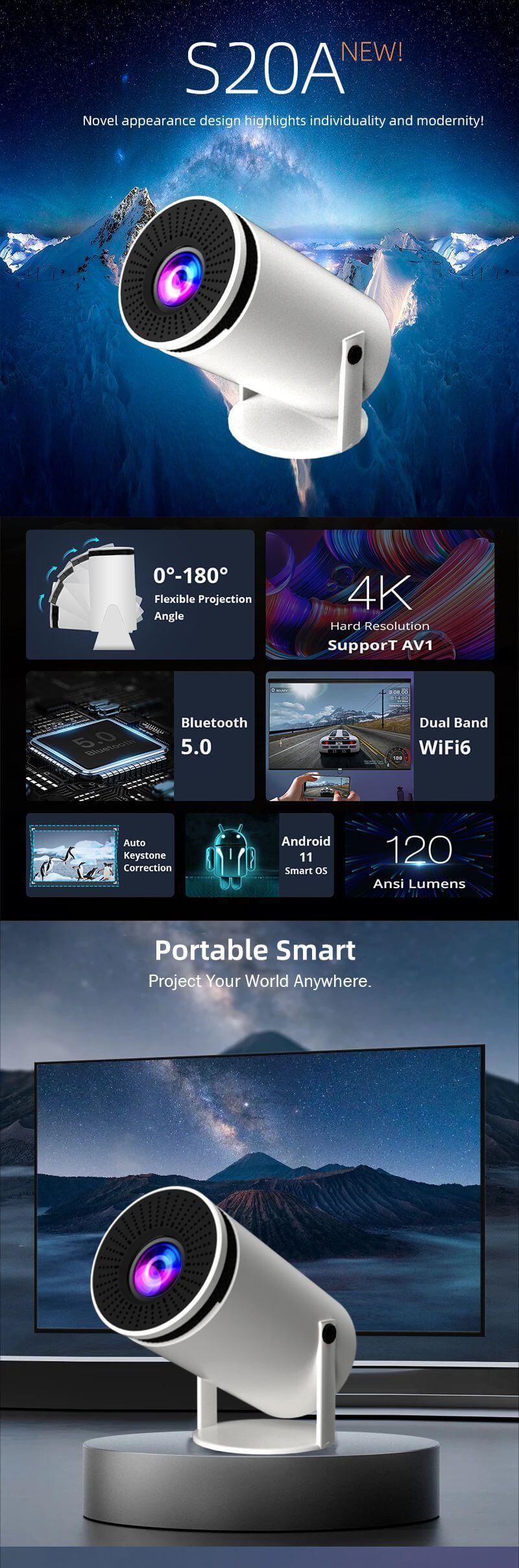 4k high definition Projector