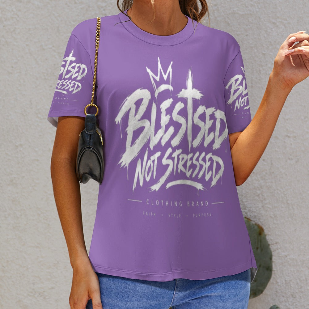 Blessed Not Stressed Women's All-Over Print T-Shirt