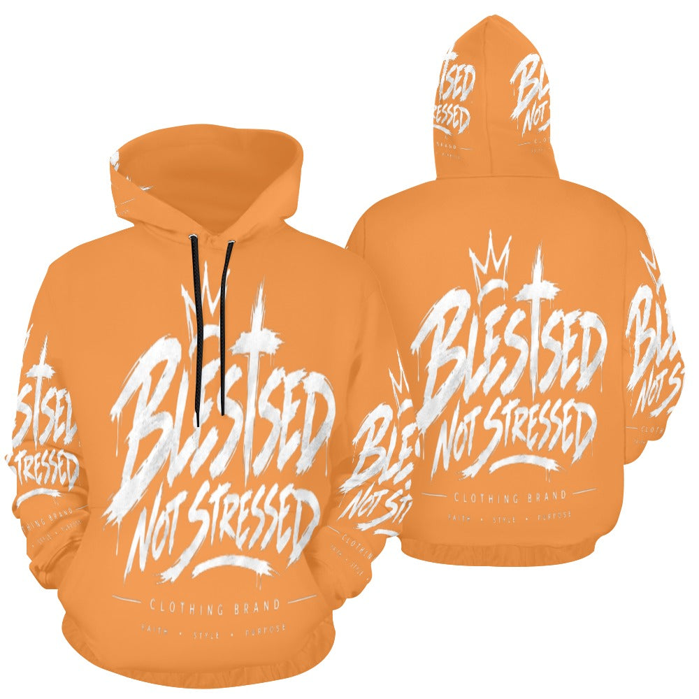 Blessed Not Stressed Women's Graphic Drawstring Hoodie