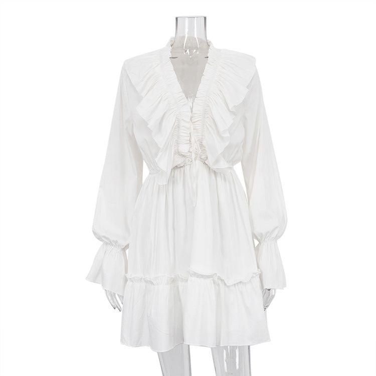 Flared short dress for women