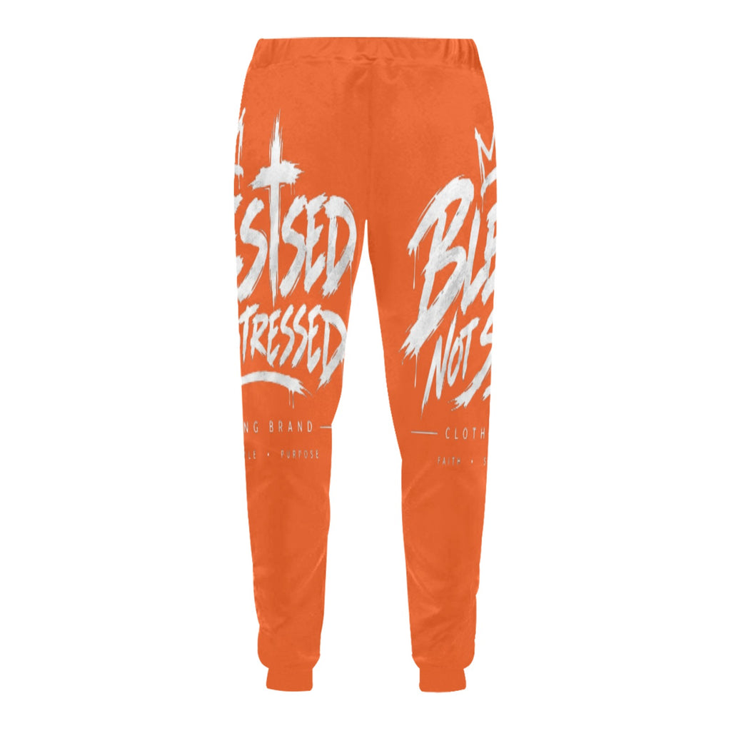 Blessed Not Stressed Relaxed-Fit Drawstring Sweatpants