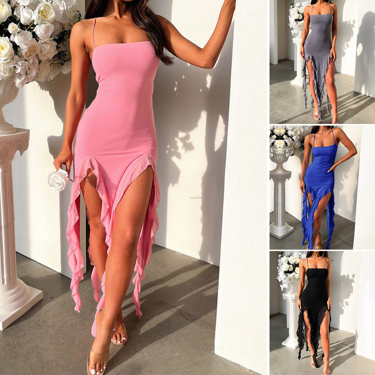 Beautiful luxurious ruffle dress