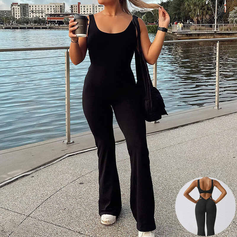 Slim Fit backless Jumpsuit