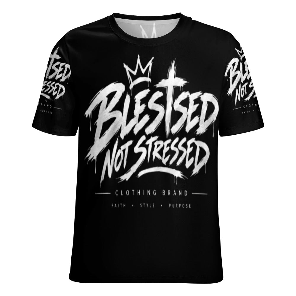 Blessed Not Stressed Women's All-Over Print T-Shirt