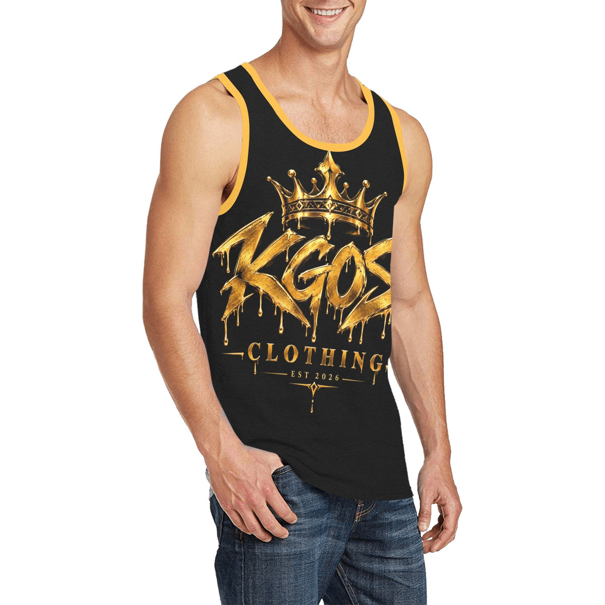 KGOSI Men's All Over Print Tank Top (Model T57)