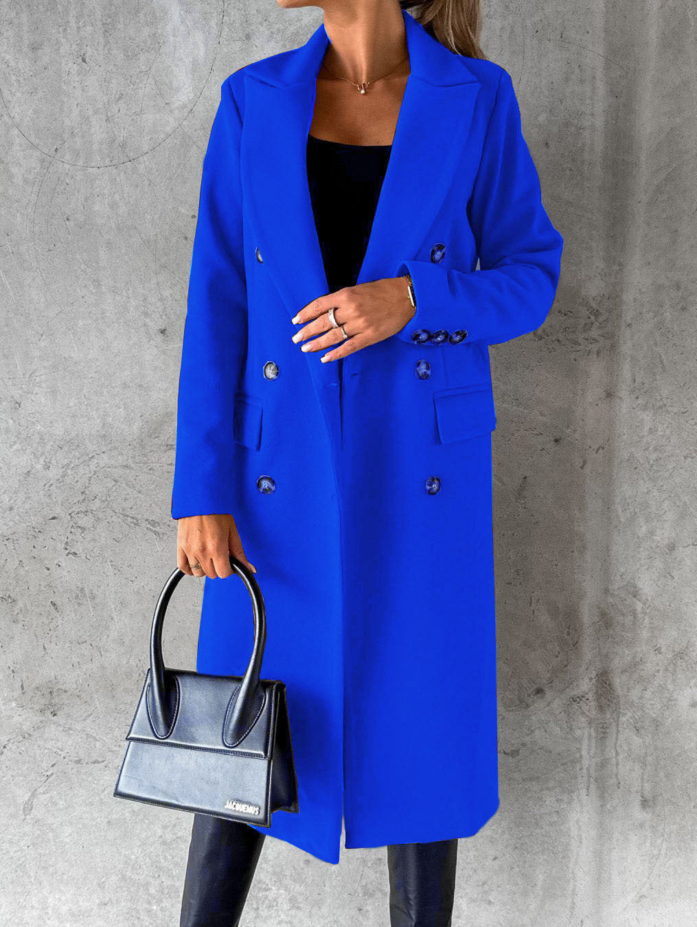 Double breasted women’s lapel Coat