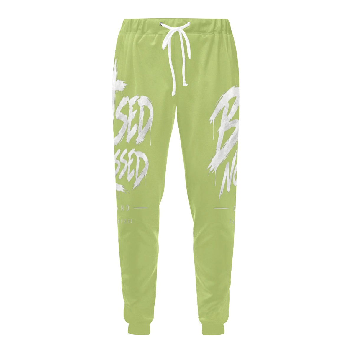Blessed Not Stressed Relaxed-Fit Drawstring Sweatpants