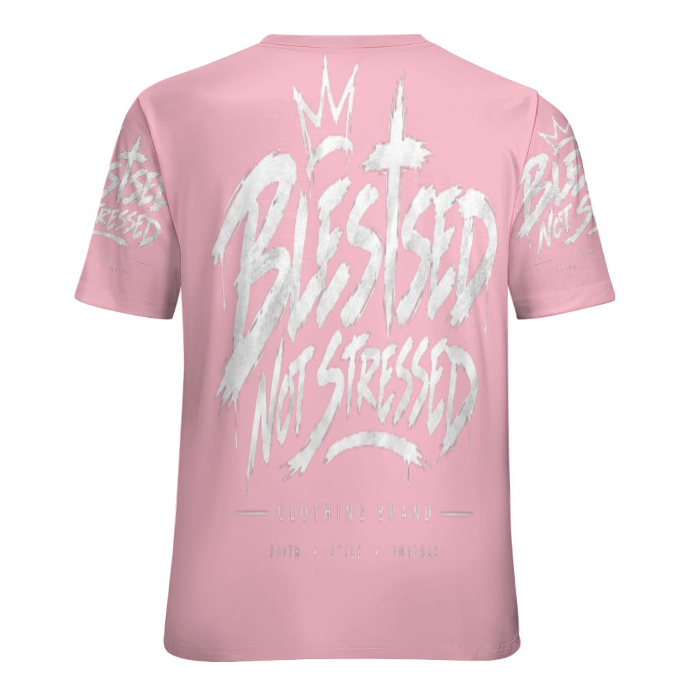 Blessed Not Stressed Women's All-Over Print T-Shirt