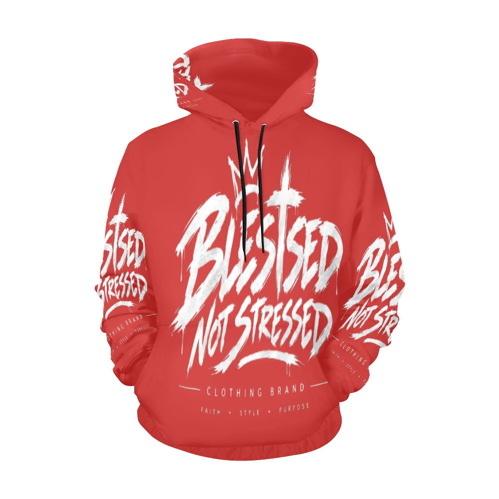 Blessed Not Stressed Women's Graphic Drawstring Hoodie