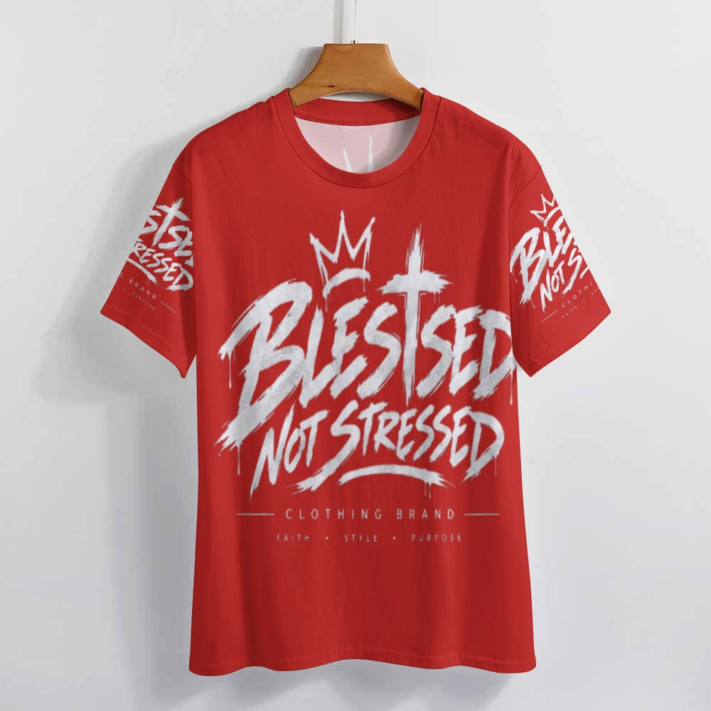Blessed Not Stressed Women's All-Over Print T-Shirt