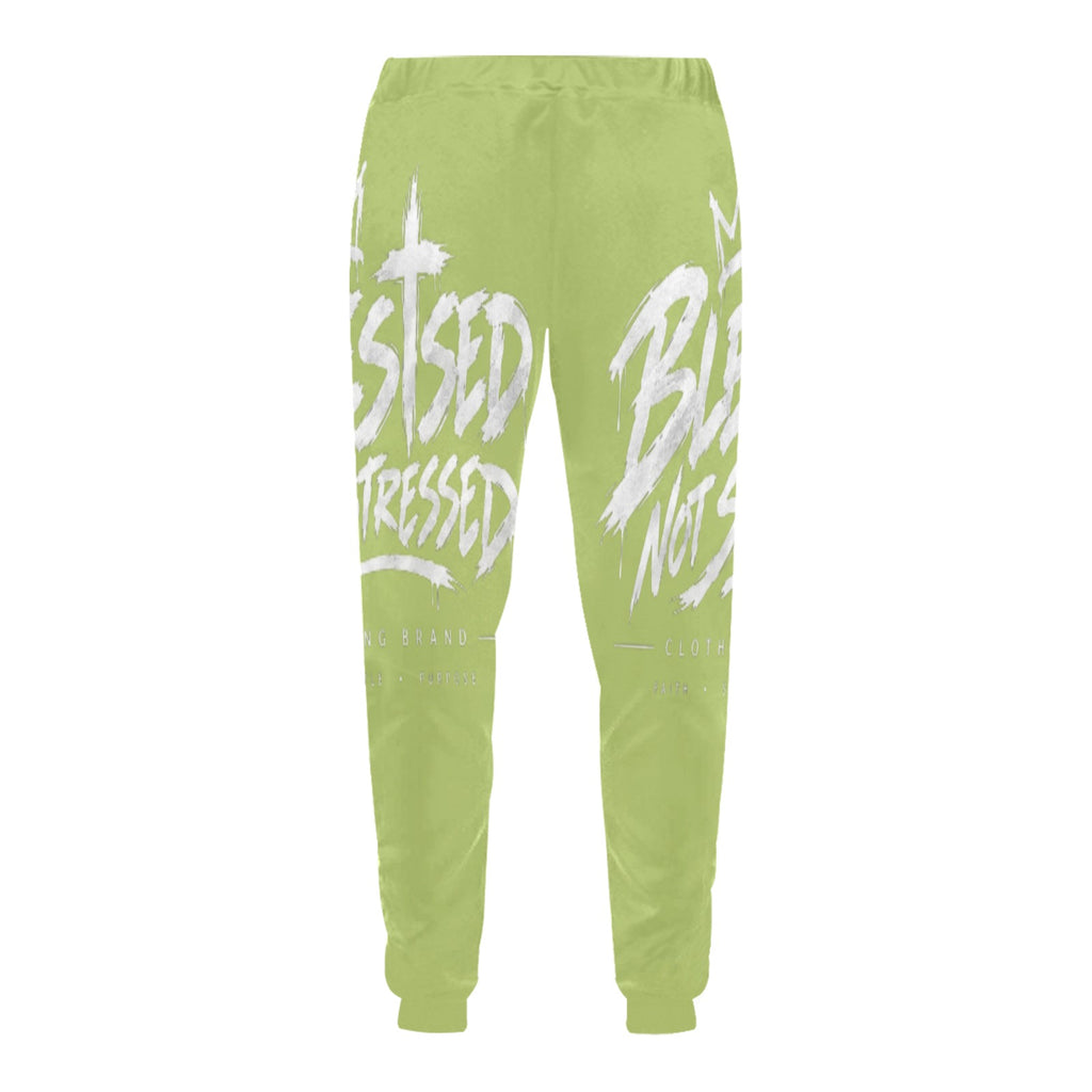 Blessed Not Stressed Relaxed-Fit Drawstring Sweatpants