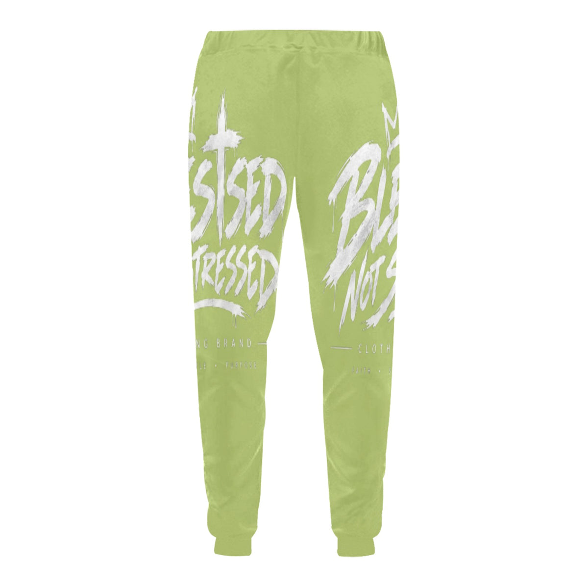 Blessed Not Stressed Relaxed-Fit Drawstring Sweatpants