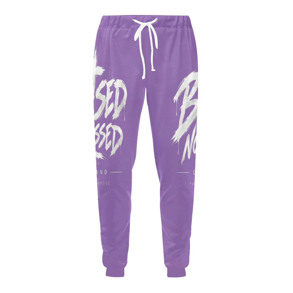 Blessed Not Stressed Relaxed-Fit Drawstring Sweatpants