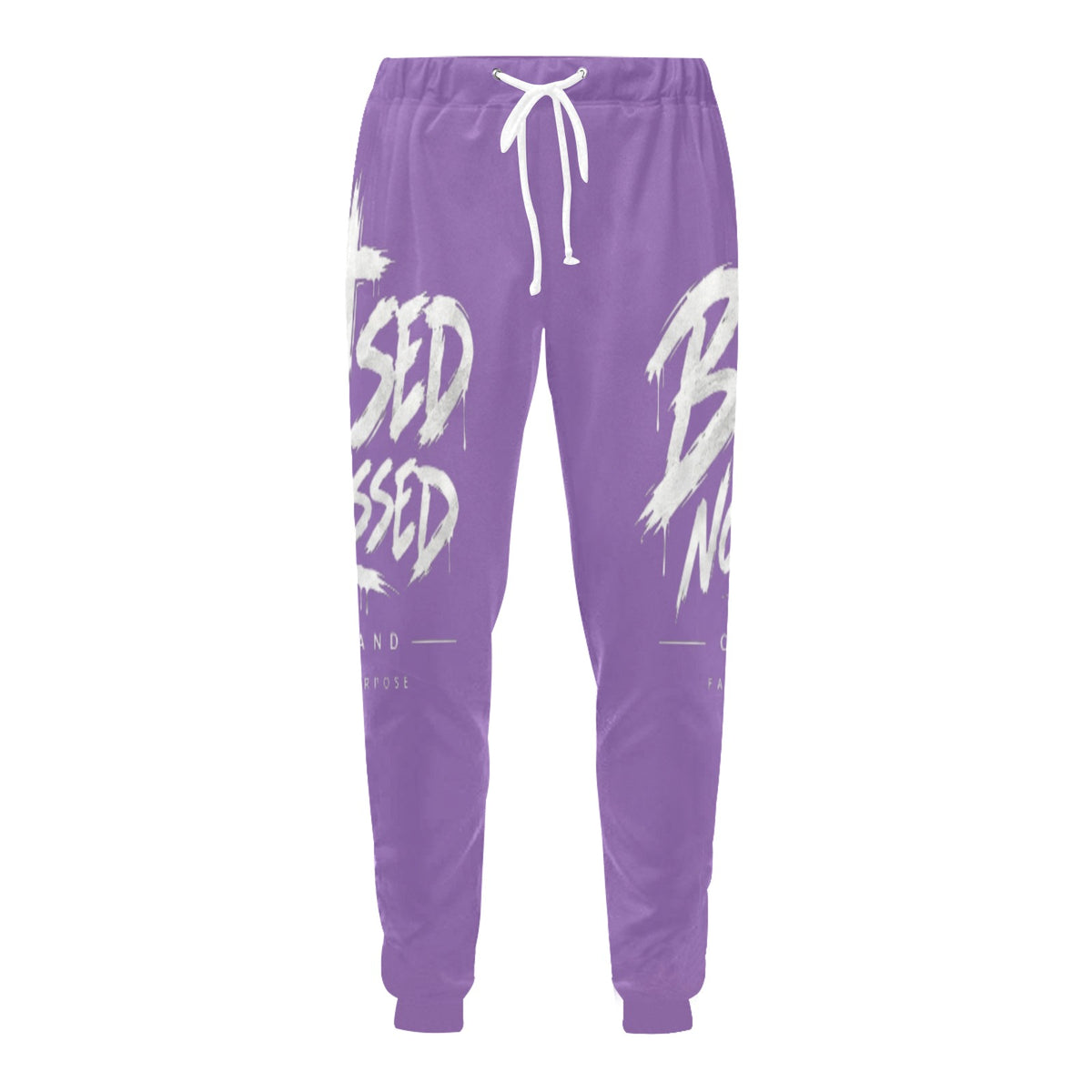 Blessed Not Stressed Relaxed-Fit Drawstring Sweatpants