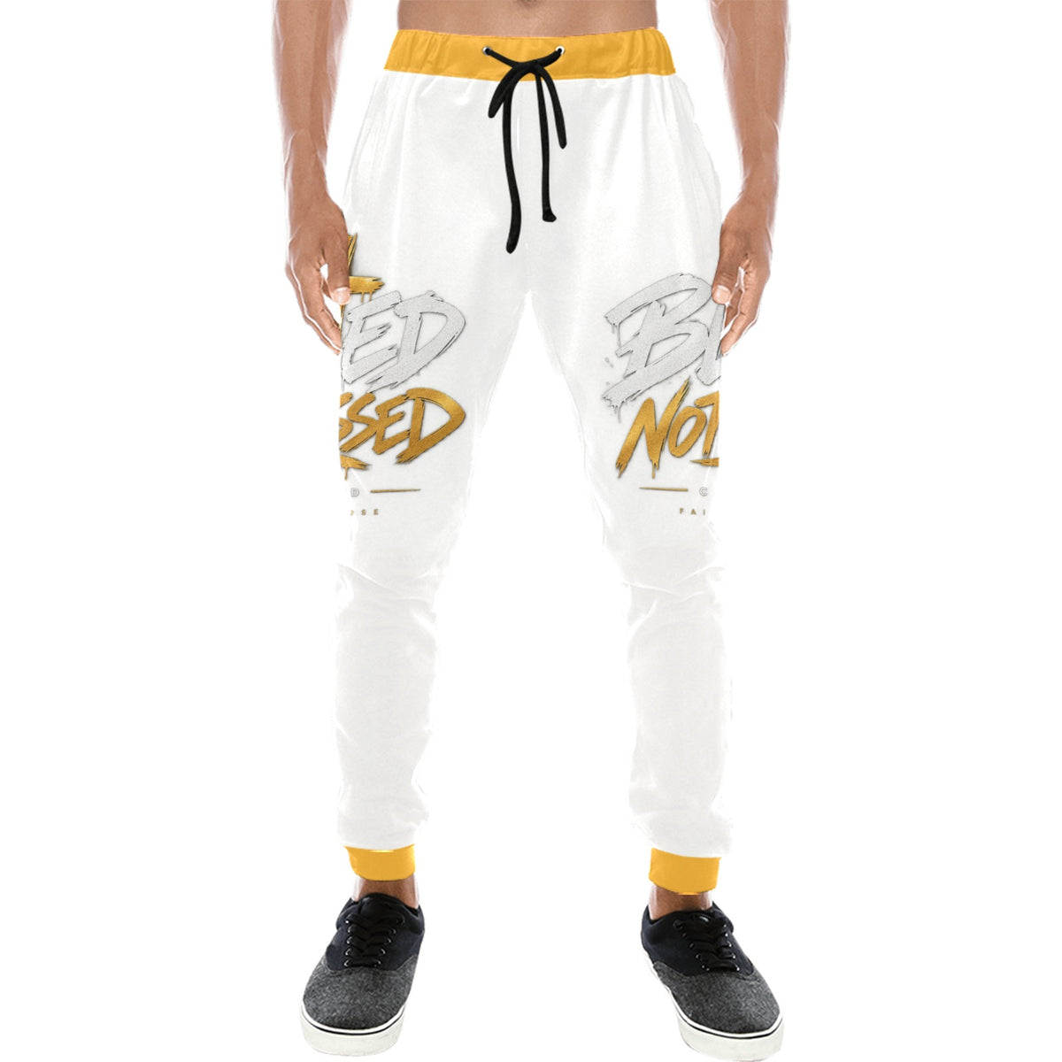 Blessed Not Stressed Men's Baggy Drawstring Pants