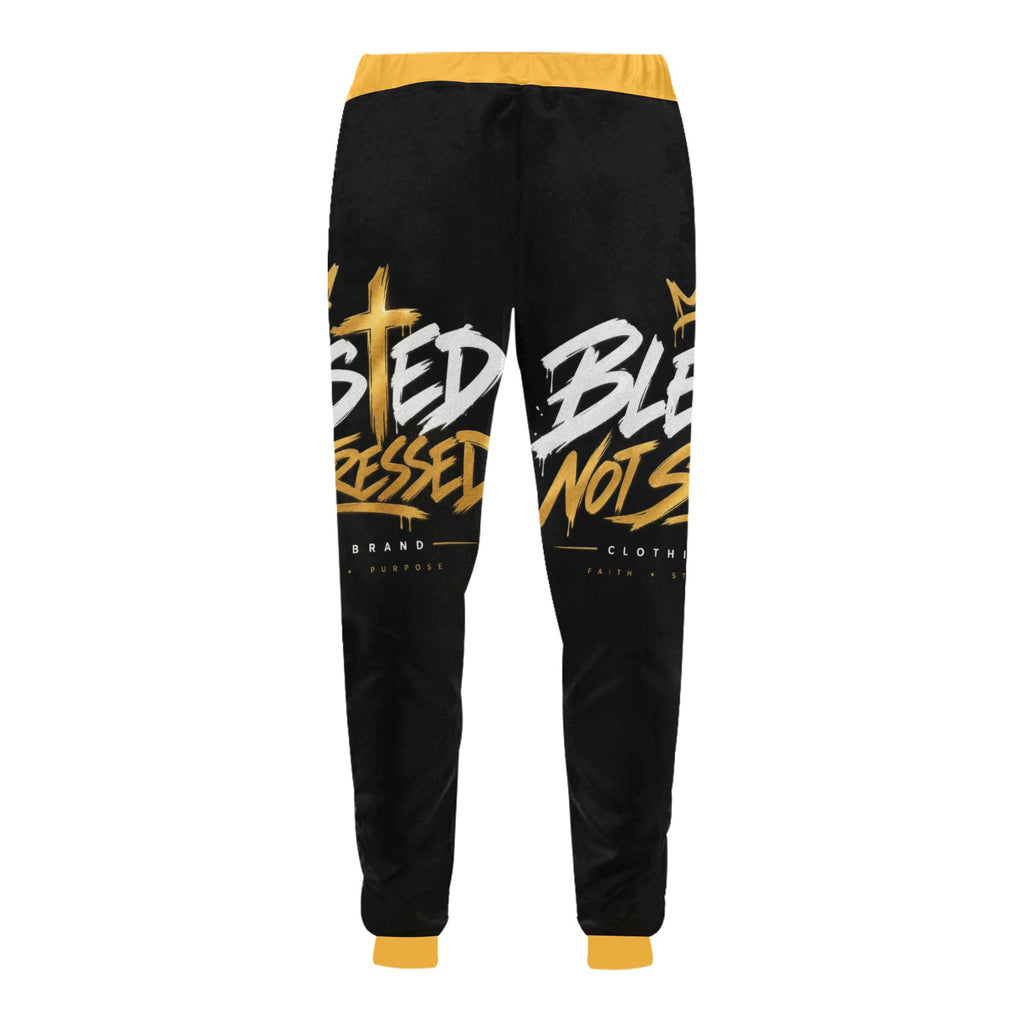 Blessed Not Stressed Men's Baggy Drawstring Pants