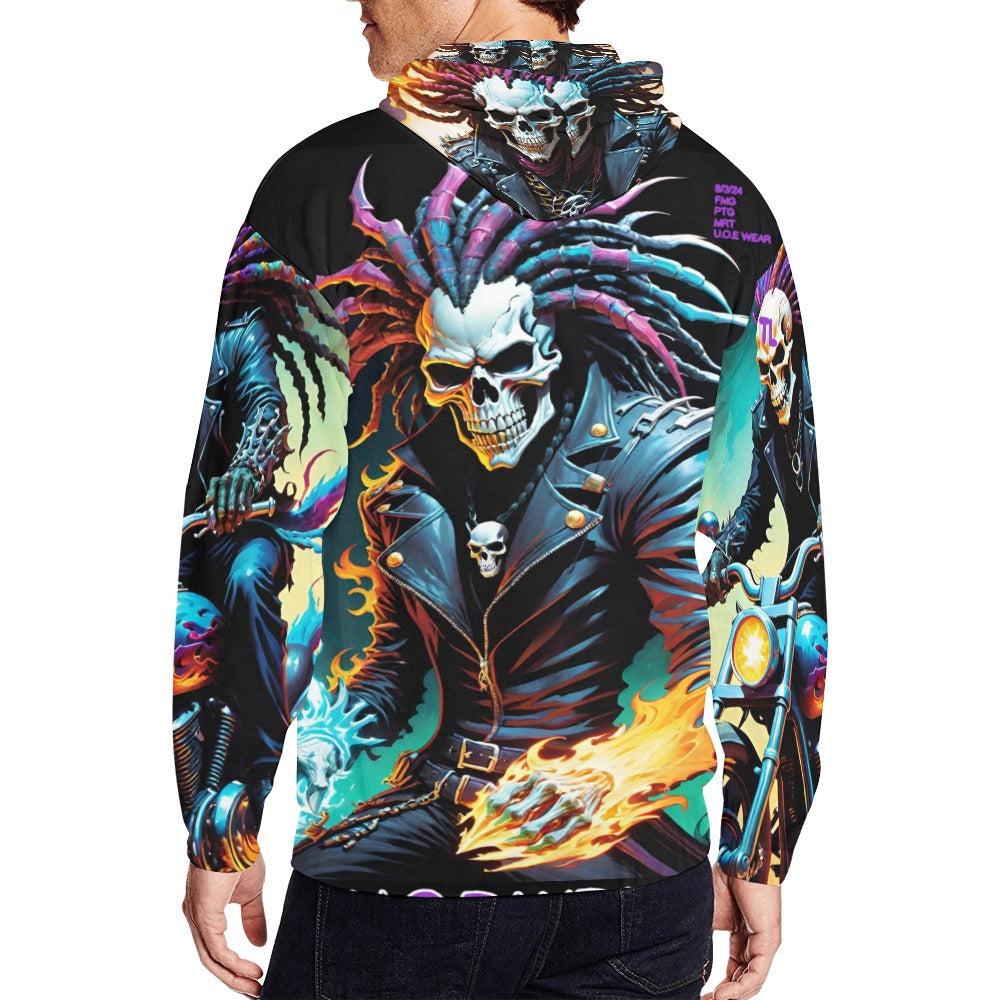 TEAM LOTTERY Men's All Over Print Full Zip Hoodie (Model H14)