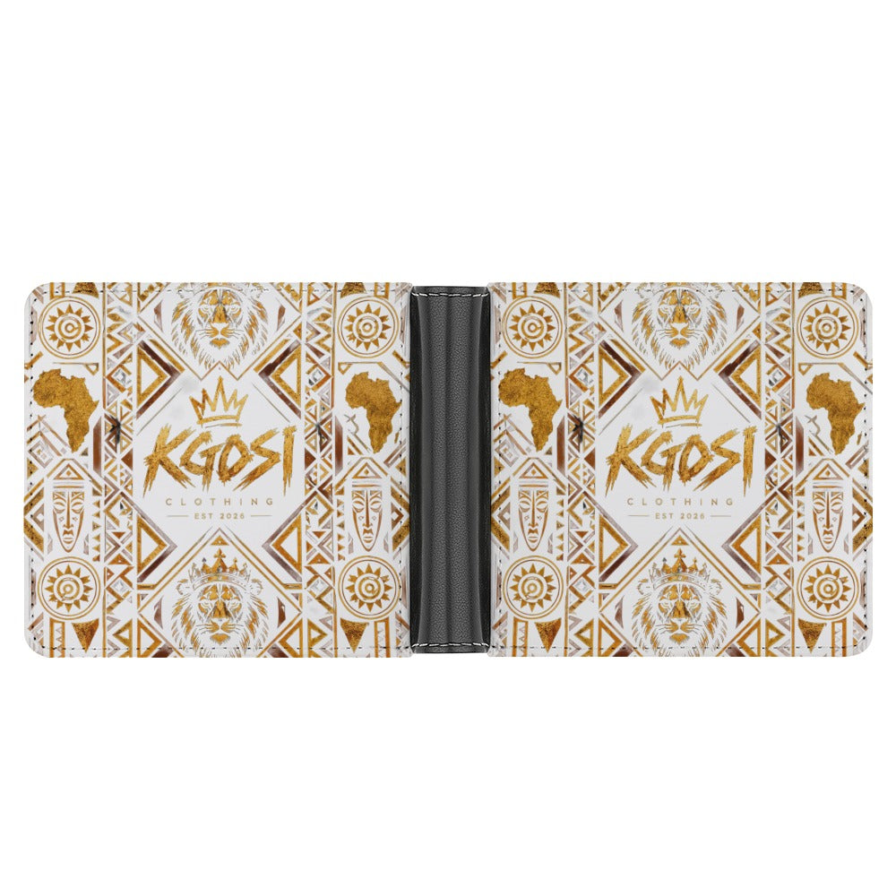 KGOSI PU Leather Wallet with Two-Sided Designs