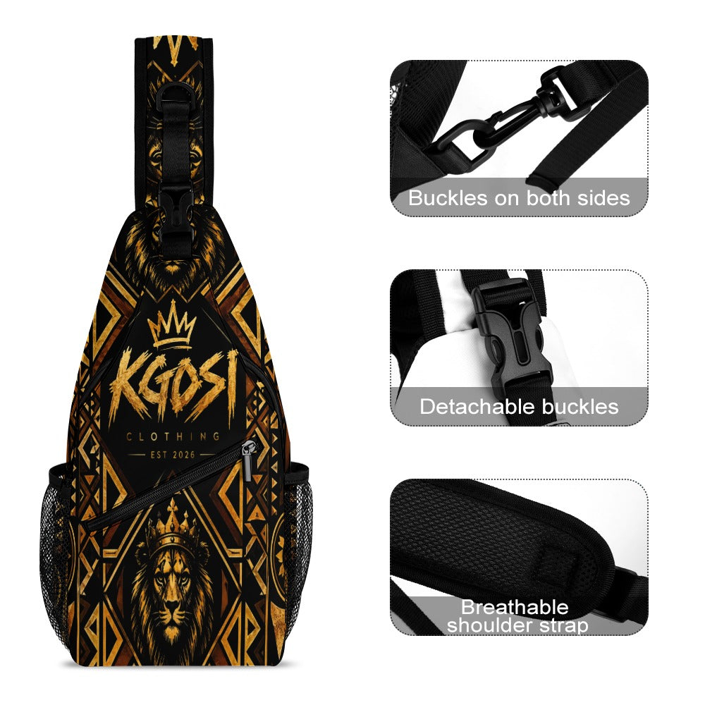 KGOSI MONEY BAG V2 All-over print zippered sling bag