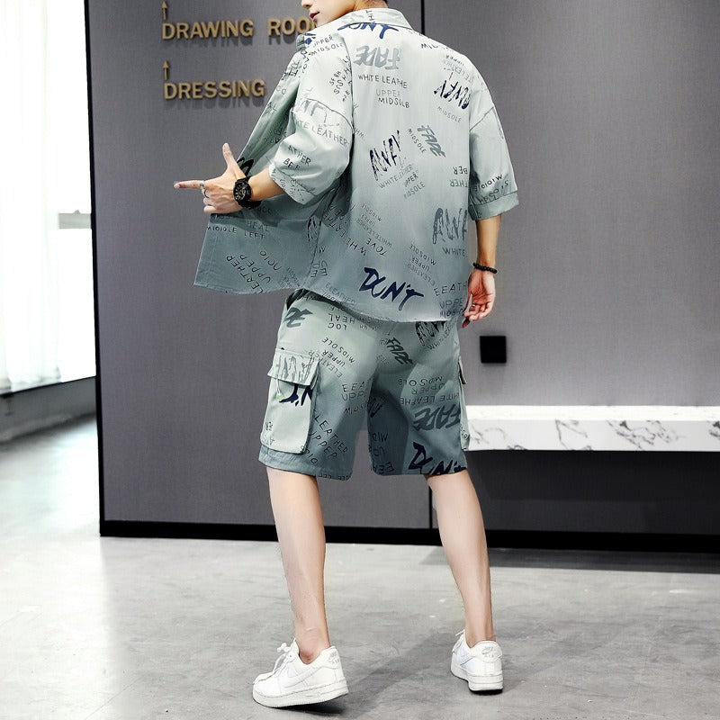 Men's Casual Summer Suit Outfit Set