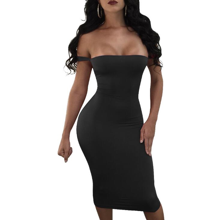 Beautiful solid color club dress