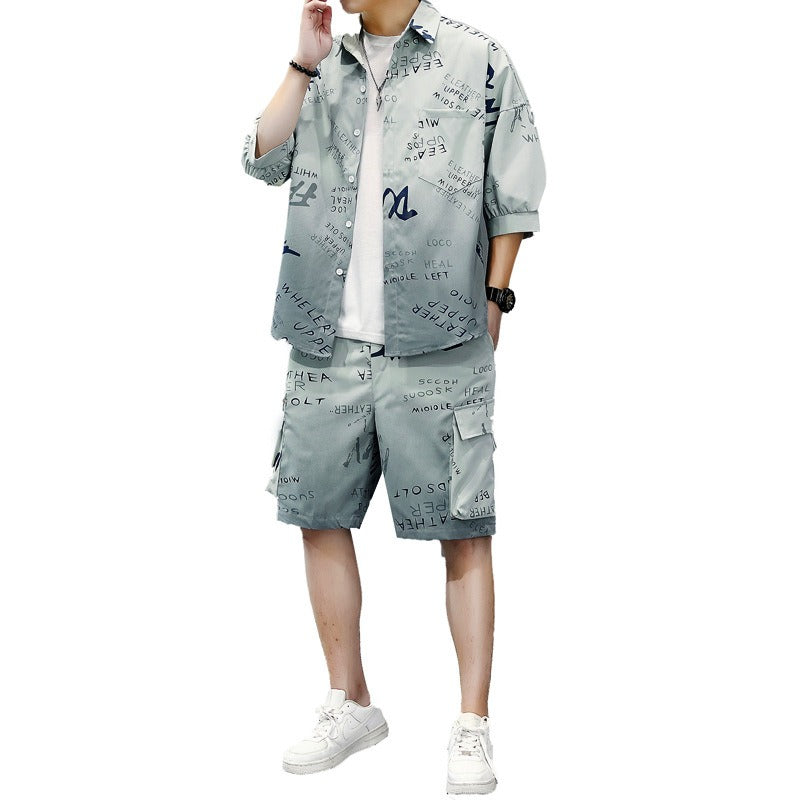 Men's Casual Summer Suit Outfit Set