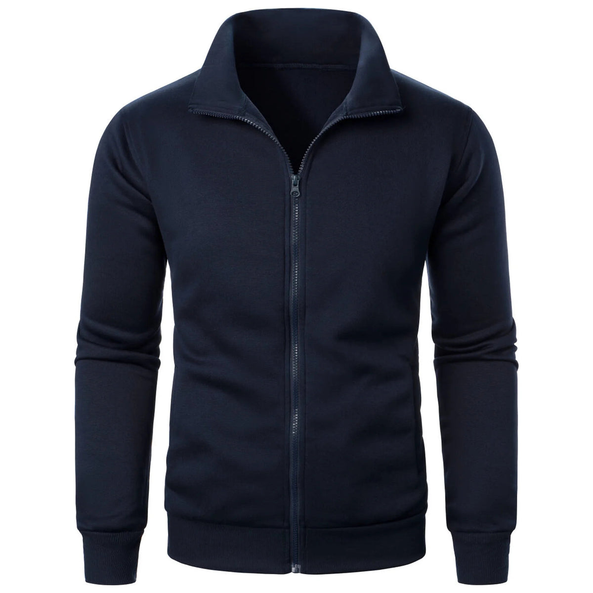 Cardigan Zipper Fleece-lined Thickened Casual Sweatshirt