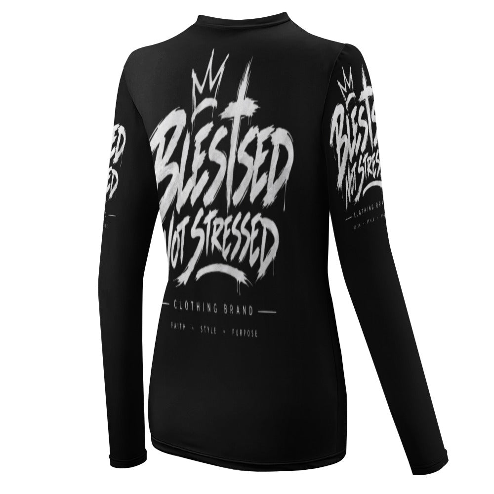 Blessed Not Stressed Women's Lightweight Long Sleeve T-Shirt