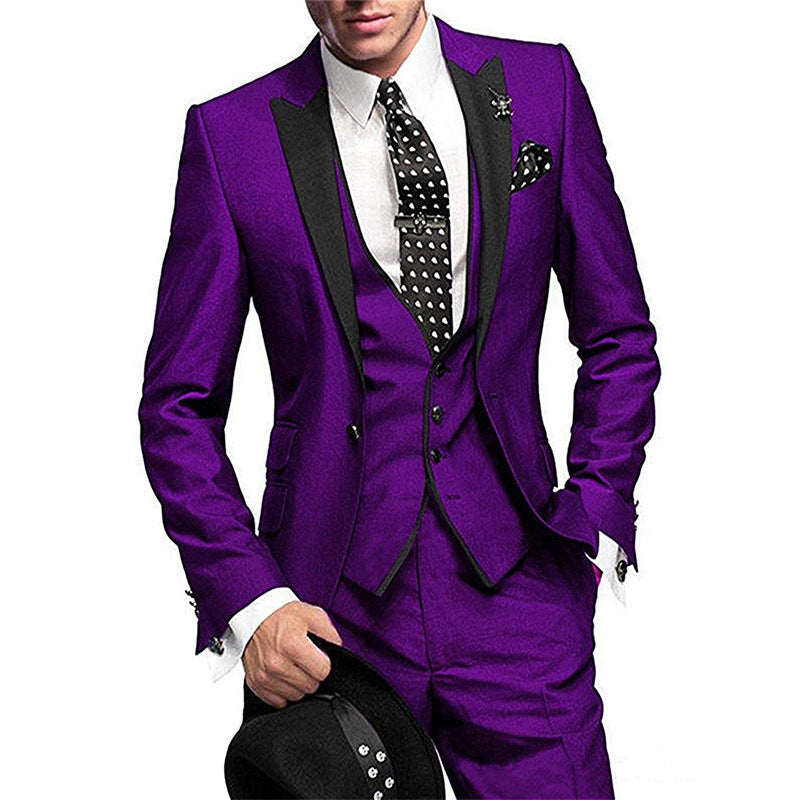Men's Three-piece Best Man Wedding Suit
