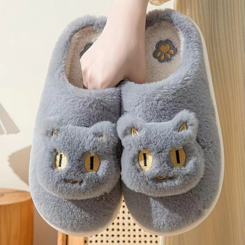 Soft Plush kitten Slippers