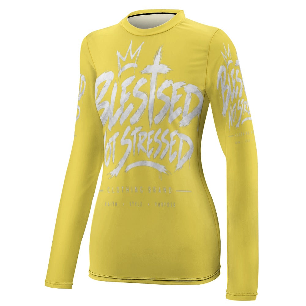 Blessed Not Stressed Women's Lightweight Long Sleeve T-Shirt
