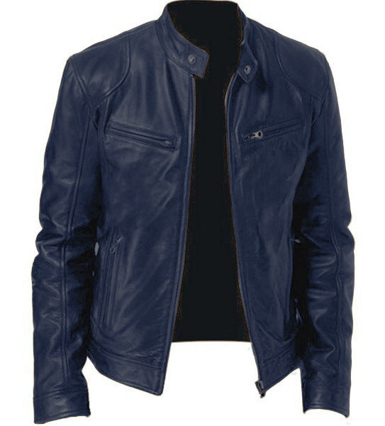 Men's Casual  Leather Jacket