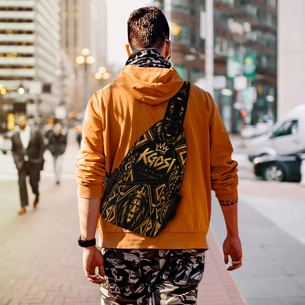 KGOSI MONEY BAG V2 All-over print zippered sling bag