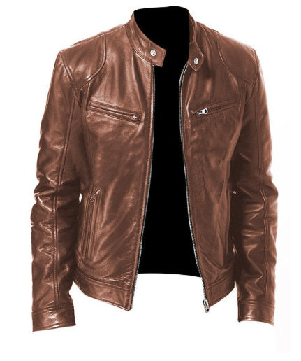 Men's Casual  Leather Jacket