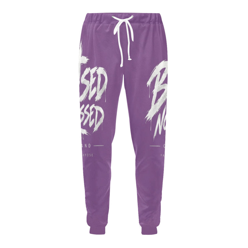 Blessed Not Stressed Relaxed-Fit Drawstring Sweatpants