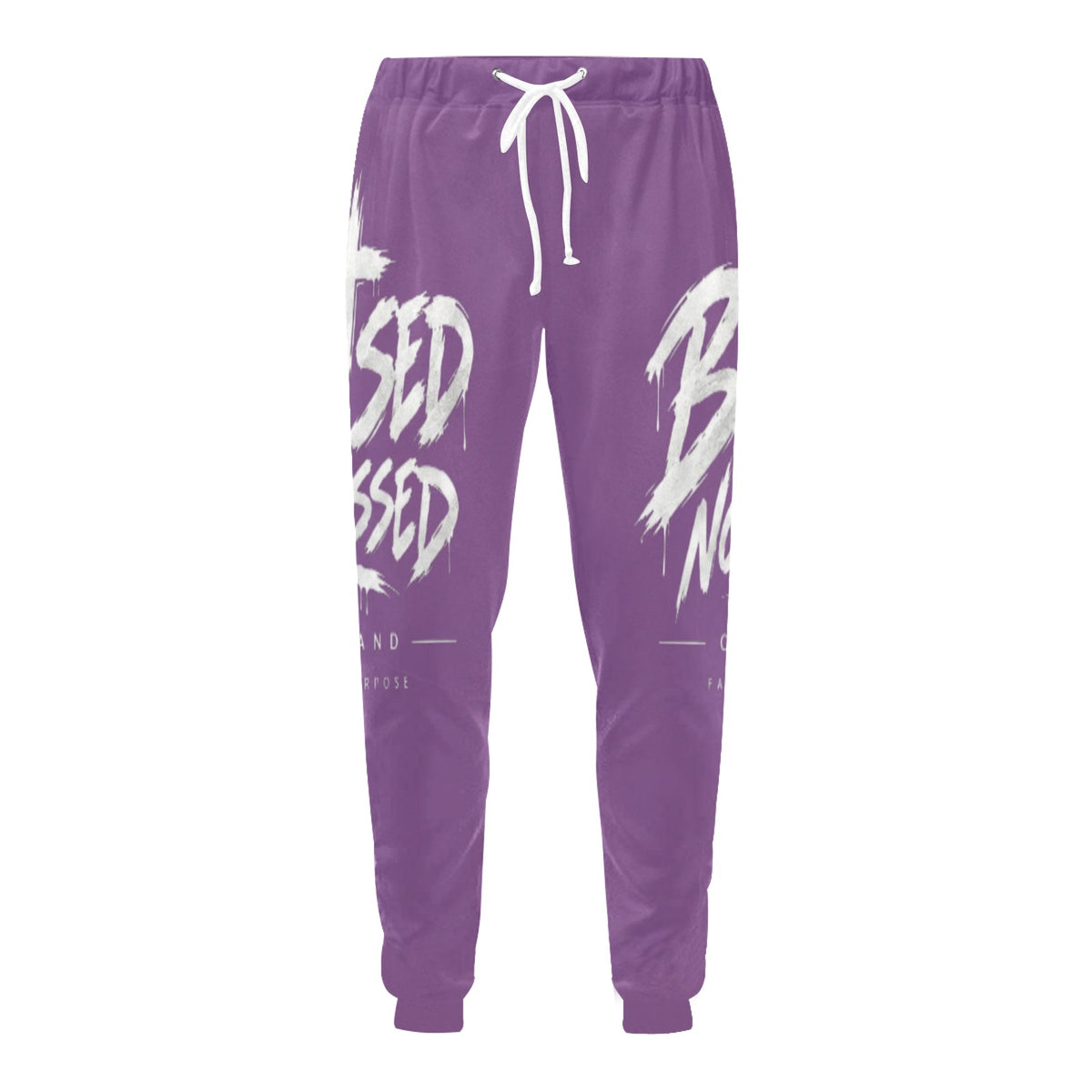 Blessed Not Stressed Relaxed-Fit Drawstring Sweatpants