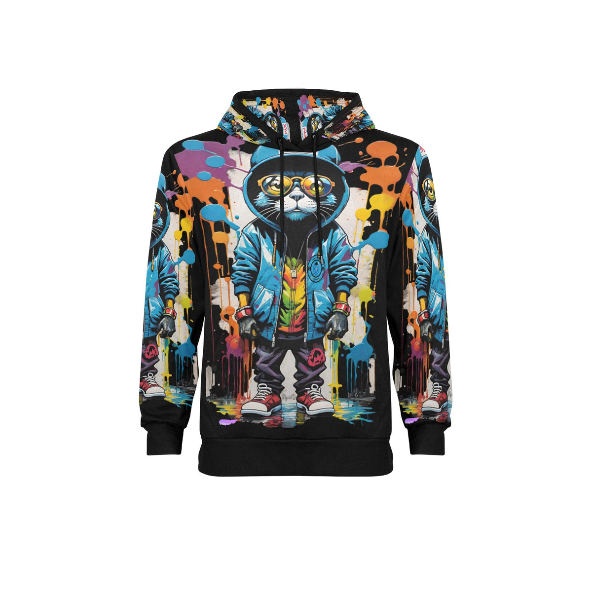 TEAM LOTTERY Men's Long Sleeve Fleece Hoodie