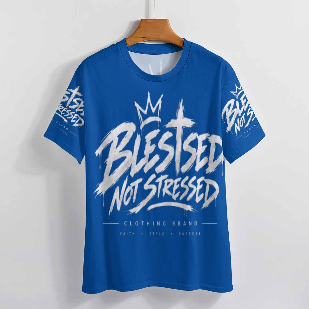 Blessed Not Stressed Women's All-Over Print T-Shirt