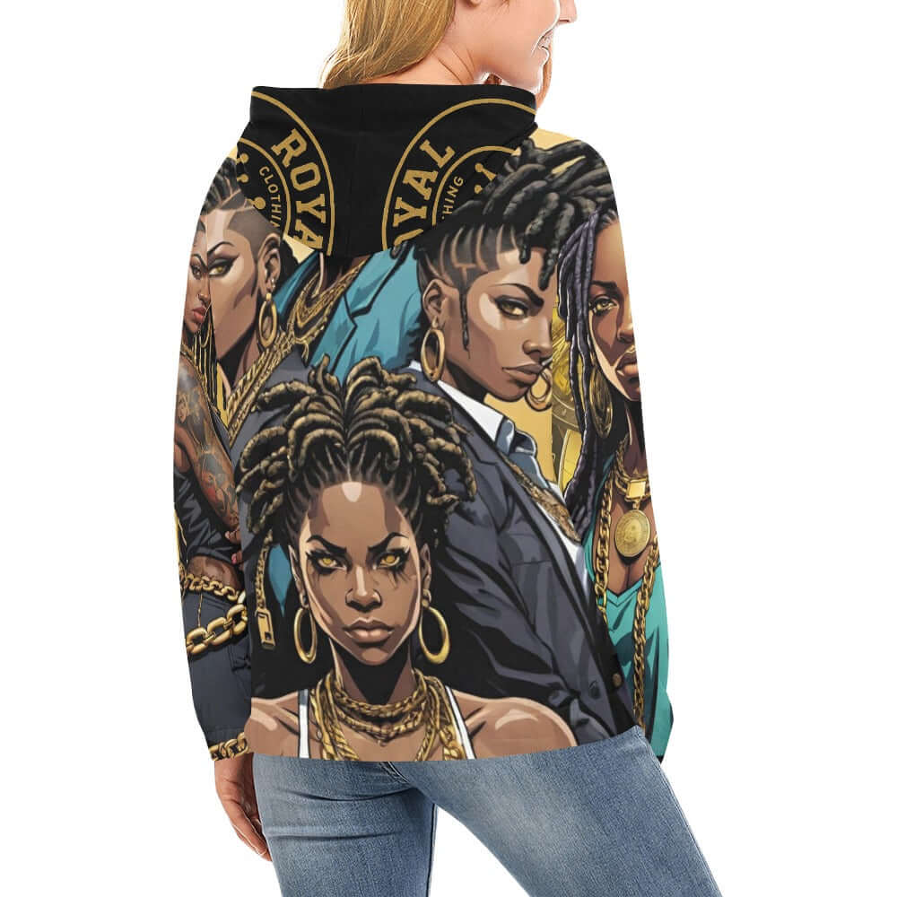 ROYAL DYNASTY 1 Women's All Over Print Hoodie (Model H13)