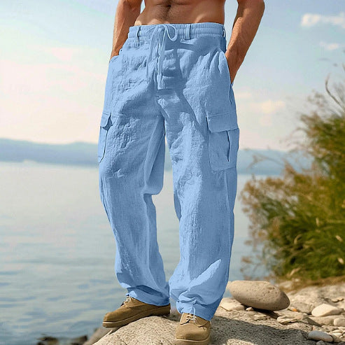 Men's Four Seasons  Loose Casual Wide-leg Pants